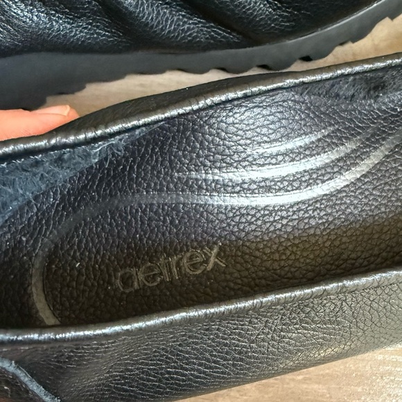 Aetrex Black Leather Brianna Ballet Flat - Picture 7 of 8